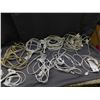 Image 1 : Lot of 9 Extension Cables Indoor Two-Prong & Power Bar
