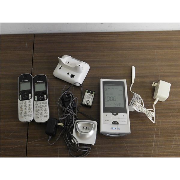Lot of 2 Wireless Phones & Blue Line Power Cost Monitor