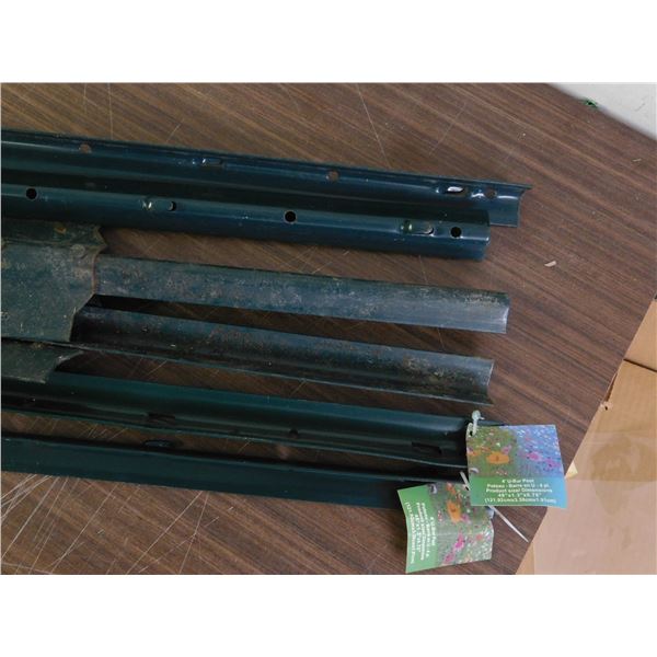 4' U-Bar Posts Lot of 6 Gardening / Outdoor / Lawn