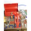 Image 3 : END OF THE RUN HUGE Assorted Tools, Tool Box, Hand Tools, Hardware, Screws Nails Home Renovation Etc