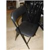 Image 2 : Lot of 9 Simple Black Metal Folding Chairs for Events / Parties