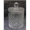 Image 2 : Lot of 3 Glass Crystal Trinket Jars Candy Jars