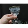 Image 2 : Lot of 7 Wine Glasses and 7 Martini Glasses