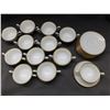Image 3 : Lot of 12 Wedgewood Cream Soup Bowls and Saucers