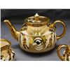 Image 2 : Gibsons Staffordshire England Gold Tea Pot, Cream and Sugar Fine Bone China