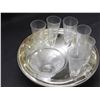 Image 2 : Caviar & Shot Glasses Set in Silverplate Tray ERCUIS France