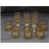 Image 1 : Lot of Gold Rim Glassware Liquor Bar Ware