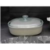 Image 3 : Lot of 4 Corning Ware 3L Cooking Dish, Glass Floral Serving Trays, Corning ware 2.3L Baking Dish w