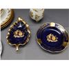 Image 2 : Limoges France Fine Bone China Misc Pieces, Small Trays, Tea Cups Saucers Etc