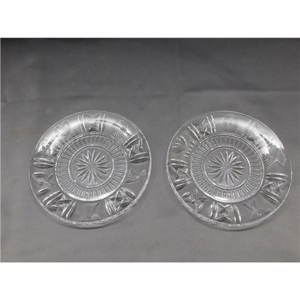 Pair of Waterford Crystal Millennium Accent Plates