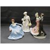 Image 1 : Lot of 3 Coalport Figurines "The Gay Nineties", "Springtime", "Lisa"