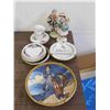 Image 1 : Lot of Assorted Fine China Saucers, Plates, Figurines *damage* Cups