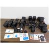 Image 1 : Lot of Minolta 2 Camera Bodies, 4 Lenses, 3 Flash, Adaptor & 2 Leather Cases, Paperwork