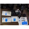 Image 4 : Lot of Minolta 2 Camera Bodies, 4 Lenses, 3 Flash, Adaptor & 2 Leather Cases, Paperwork