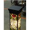 Image 3 : Stained Glass Floor Standing Lamp with Foot Press Switch *works*