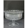 Image 2 : Bohemia Czech Republic Crystal Footed Dish & Crystal Vase (unmarked)