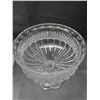 Image 3 : Bohemia Czech Republic Crystal Footed Dish & Crystal Vase (unmarked)