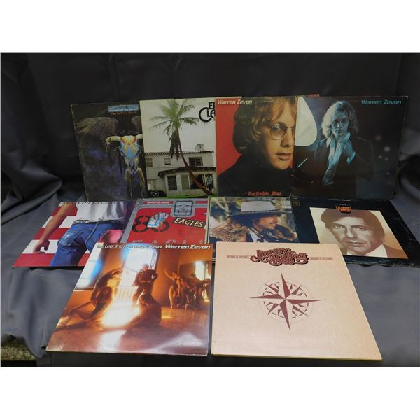 Lot of 10 Vinyl Records Warren Zevon, Eagles, Eric Clapton, Springsteen