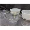 Image 3 : Lot of Glasbake, Clear Glass Mixing Bowls, Pyrex Refrigerator Dish