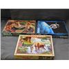 Image 1 : Lot of 2 SEALED Puzzles and 1 (marked complete) Puzzle