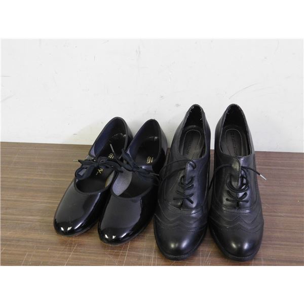 Lot of 2 Size 9 Women's Dress / Heeled Shoes Black