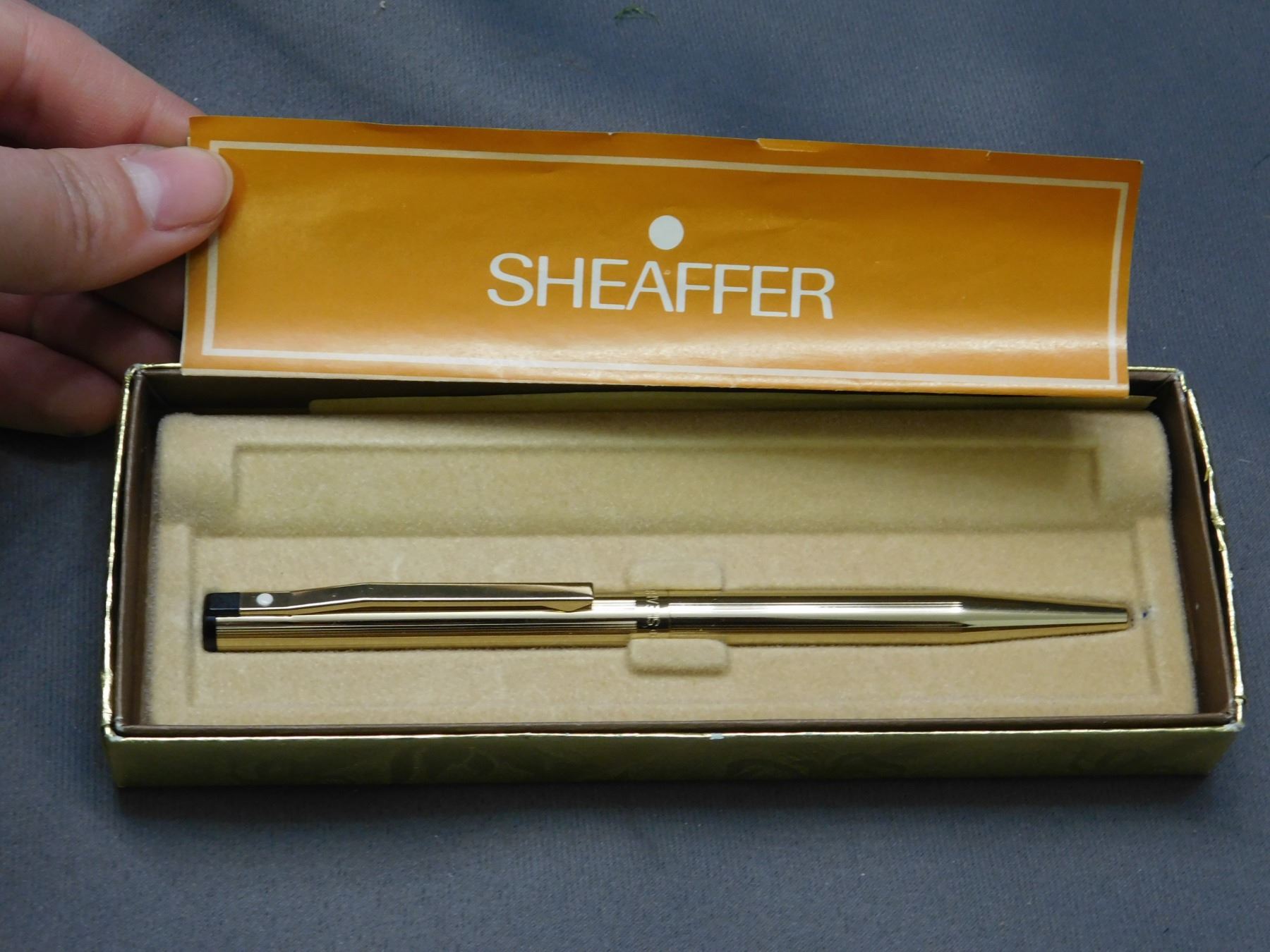 Schaefer Writing Sheaffer Writing Pen Gold Electroplated