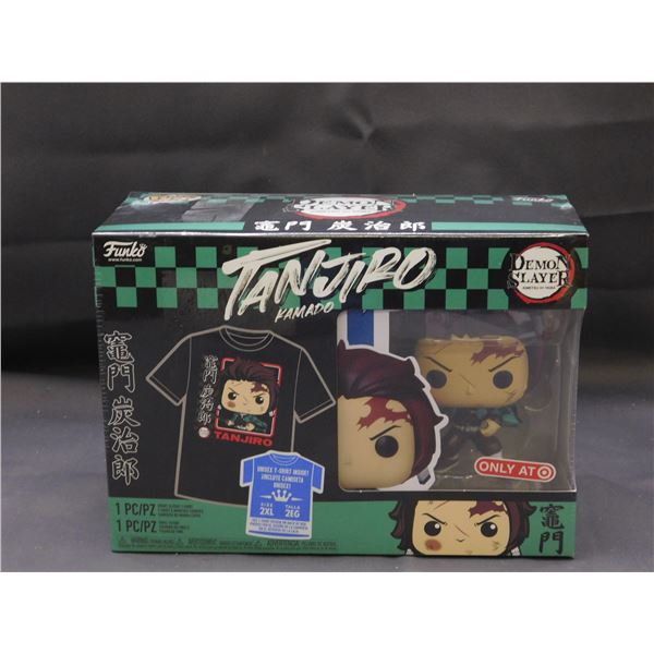 Tanjiro Demon Slayer Collectors Edition Bundle Funko Pop & T-Shirt Sealed