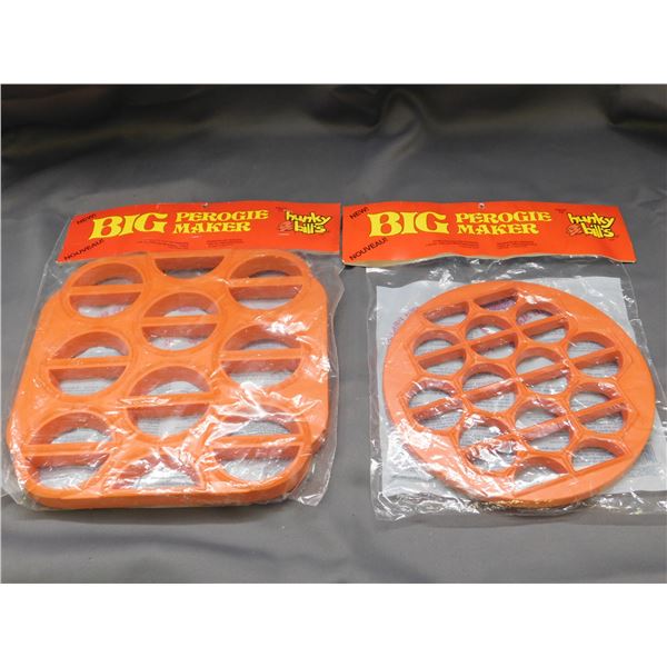 Lot of 2 Vintage Hunky Bills BIG Perogie Makers NOS