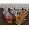 Image 1 : Lot of 9 Assorted Fire King Milk Glass Mugs