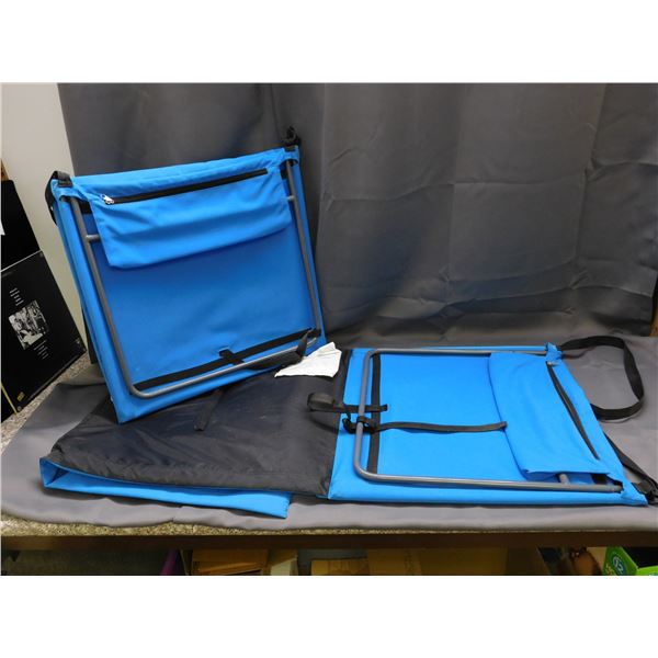 IKEA Bolia Folding Ground Seat with Back Rest Lot of 2 Festivals, Events, Park, Picnic, Camping