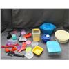 Image 1 : Lot of Assorted Vintage Tupperware Food Storage Containers, Bowls, Measuring Spoons, Etc