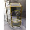 Image 5 : Glass & Metal Mirrored Display Cabinets *damaged* Curios