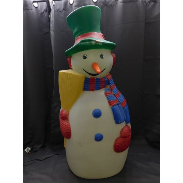 Large Vintage Blow Mold Frosty The Snowman Holiday Christmas Lawn Decoration
