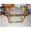 Image 3 : MCM Brass & Glass Bar Cart
