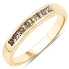 Image 1 : 14KT Yellow Gold 0.39ctw Champagne Diamond Ring