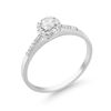 Image 2 : 14KT White Gold 0.35ctw Diamond Ring