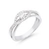 Image 2 : 14KT White Gold 0.40ctw Diamond Ring