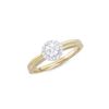 Image 1 : 14KT Yellow Gold 0.24ctw Diamond Ring