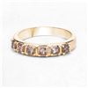 Image 4 : 14KT Yellow Gold 0.49ctw Champagne Diamond Ring