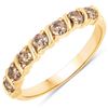 Image 1 : 14KT Yellow Gold 0.55ctw Champagne Diamond Ring