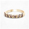 Image 4 : 14KT Yellow Gold 0.55ctw Champagne Diamond Ring