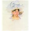 Image 1 : Mary Cassatt - Ellen Mary Cassat With Large Blue Hat