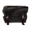 Image 1 : Prada Black Tessuto Double Buckle Flap Bag