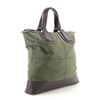 Image 2 : Givenchy Nightingale Flat Shopper Tote Canvas with Leather Brown, Green