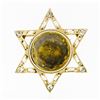 Image 1 : Antique 14k Gold .50 ctw European Diamond Star of David Pin Brooch Locket Pendan