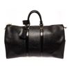 Louis Vuitton Black Epi Leather Keepall 45 Travel Bag