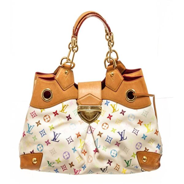 Louis Vuitton White Multicolor Monogram Ursula Bag