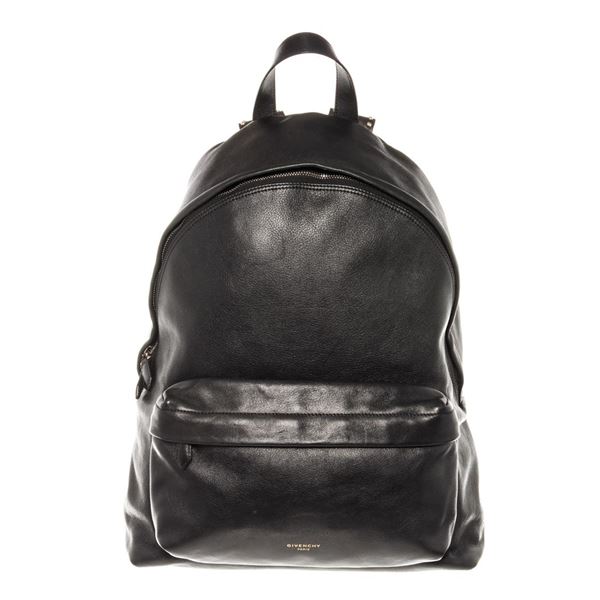 Givenchy Black Leather Logo Studs Backpack