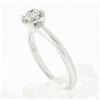 Image 8 : 14K White Gold 0.46 ctw Prong Illusion Set Round Diamond Solitaire Engagement Ri