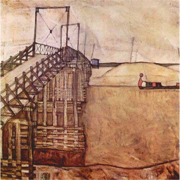 Egon Schiele - The Bridge